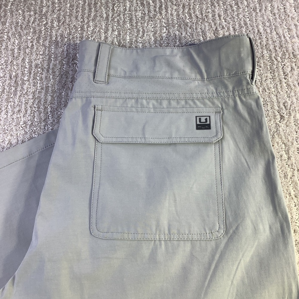 Huk XL Gray Fishing Pants Performance Utility Cargo Outdoor‎ Menswear New